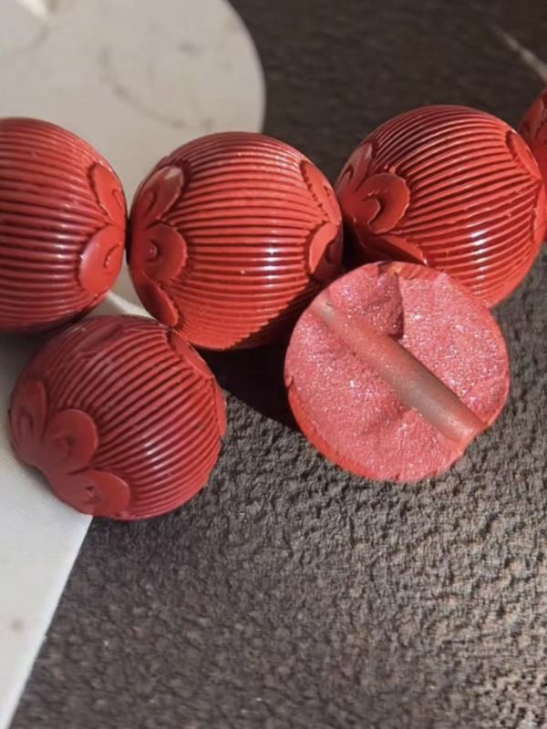 红丝绒朱砂素圈